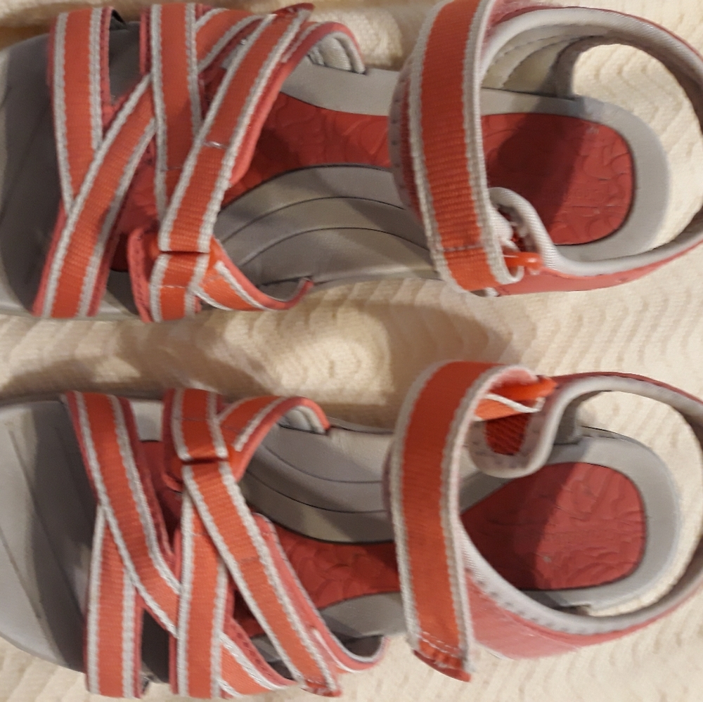Coral sandals